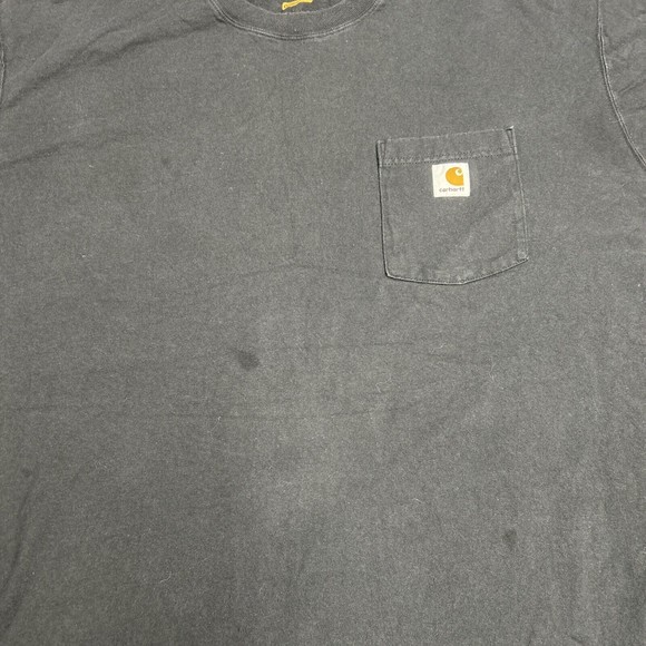 Men's Carhartt Black Pocket Heavyweight T-Shirt Size 3XL Original Fit K87-BLK - Picture 3 of 9